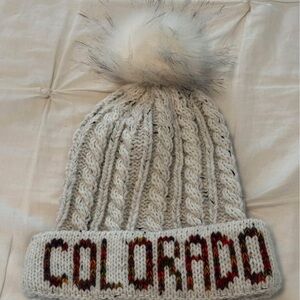 Cozy Knit Kids Hat with Pom Pom - Gray